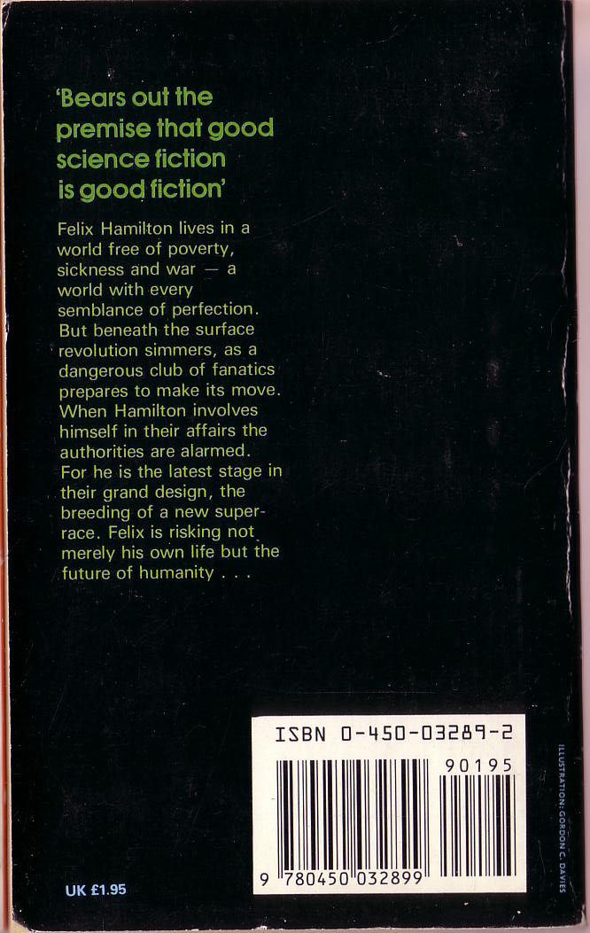 Robert A. Heinlein  BEYOND THIS HORIZON magnified rear book cover image