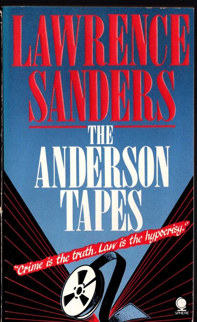 Lawrence Sanders  THE ANDERSON TAPES front book cover image