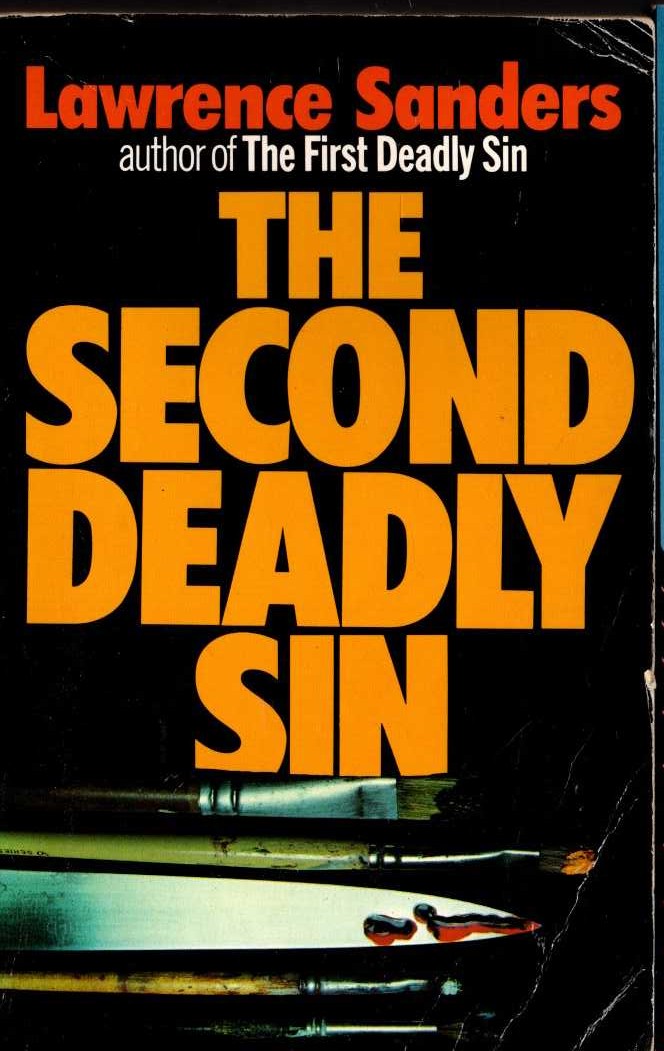 Lawrence Sanders  THE SECOND DEADLY SIN front book cover image