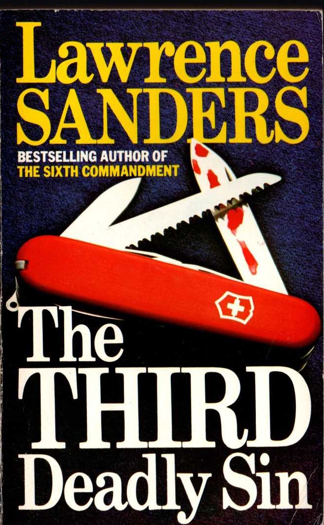 Lawrence Sanders  THE THIRD DEADLY SIN front book cover image