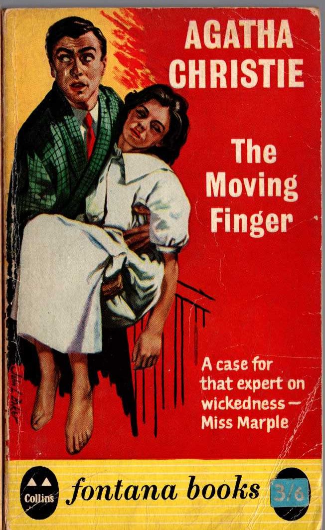 Agatha Christie  THE MOVING FINGER front book cover image