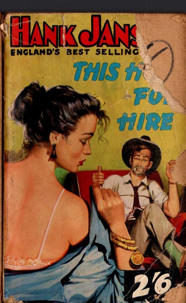 Hank Janson  THIS HOOD FOR HIRE front book cover image