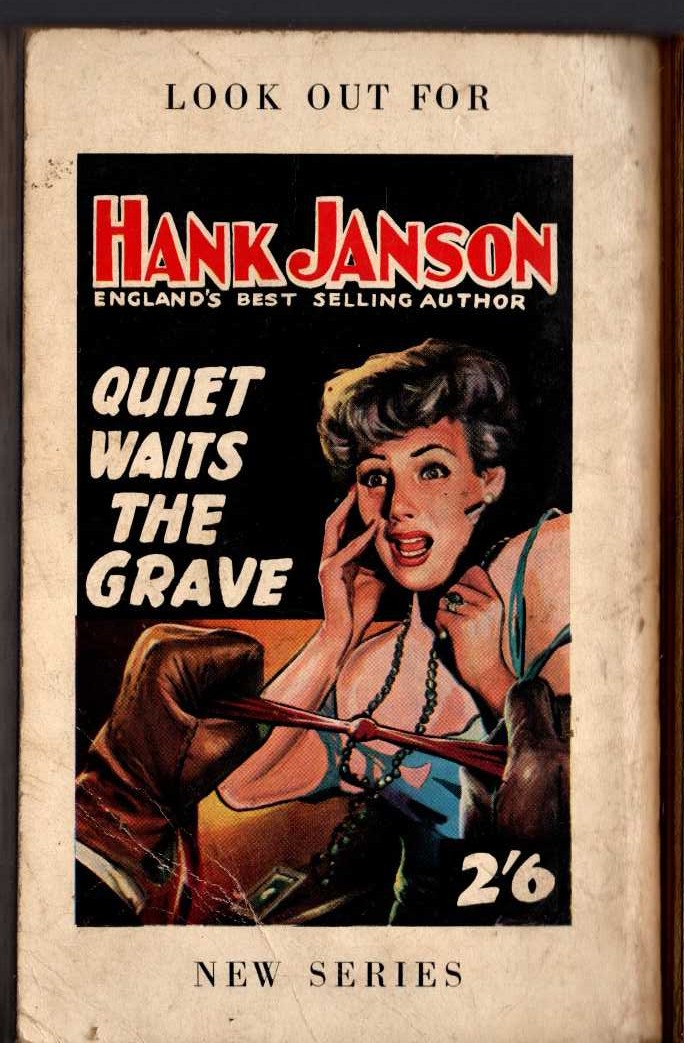 Hank Janson  RIPE FOR RAPTURE magnified rear book cover image