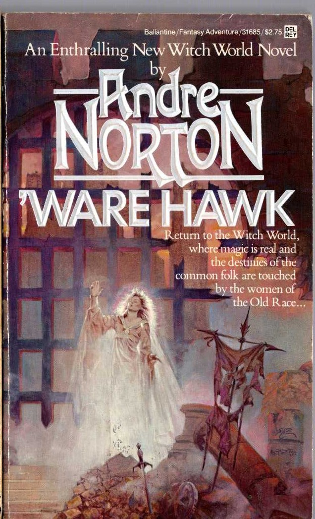 Andre Norton  'WARE HAWK front book cover image