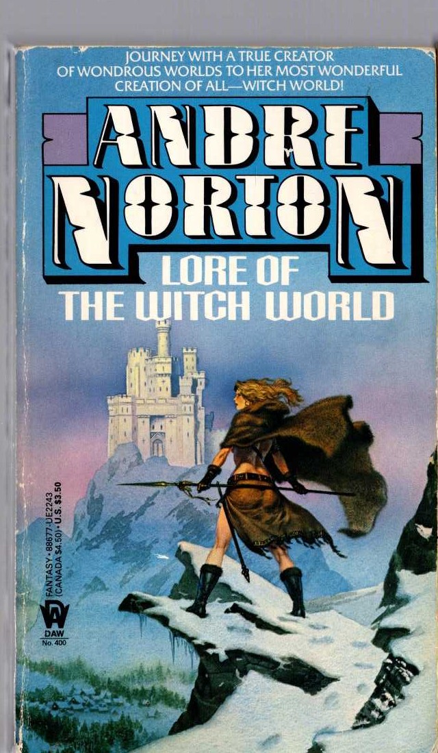 Andre Norton  LORE OF THE WITCH WORLD front book cover image