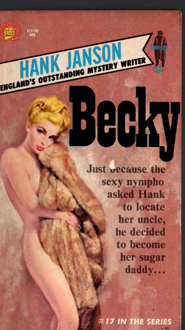 Hank Janson  BECKY front book cover image