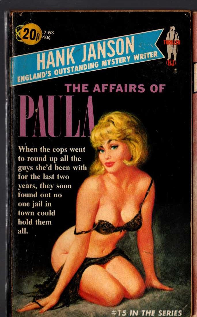 Hank Janson  THE AFFAIRS OF PAULA front book cover image