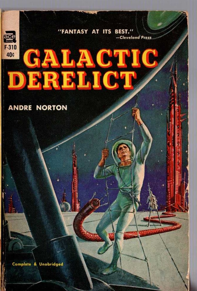 Andre Norton  GALACTIC DERELICT front book cover image