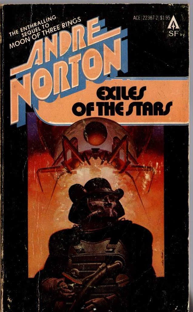 Andre Norton  EXILES OF THE STARS front book cover image