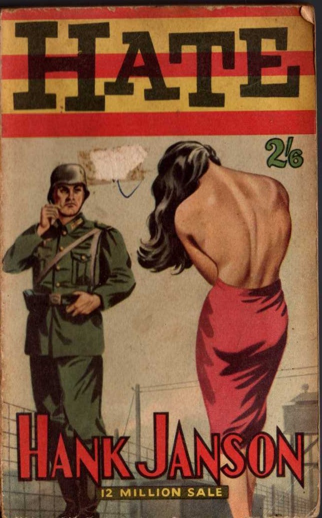Hank Janson  HATE front book cover image