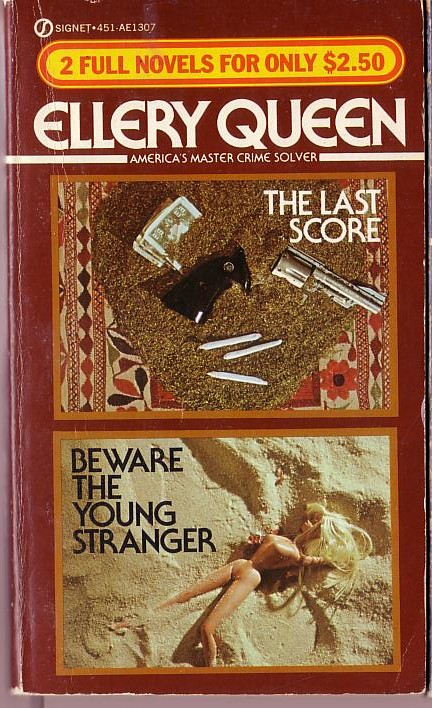 Ellery Queen  THE LAST SCORE and BEWARE THE YOUNG STRANGER front book cover image
