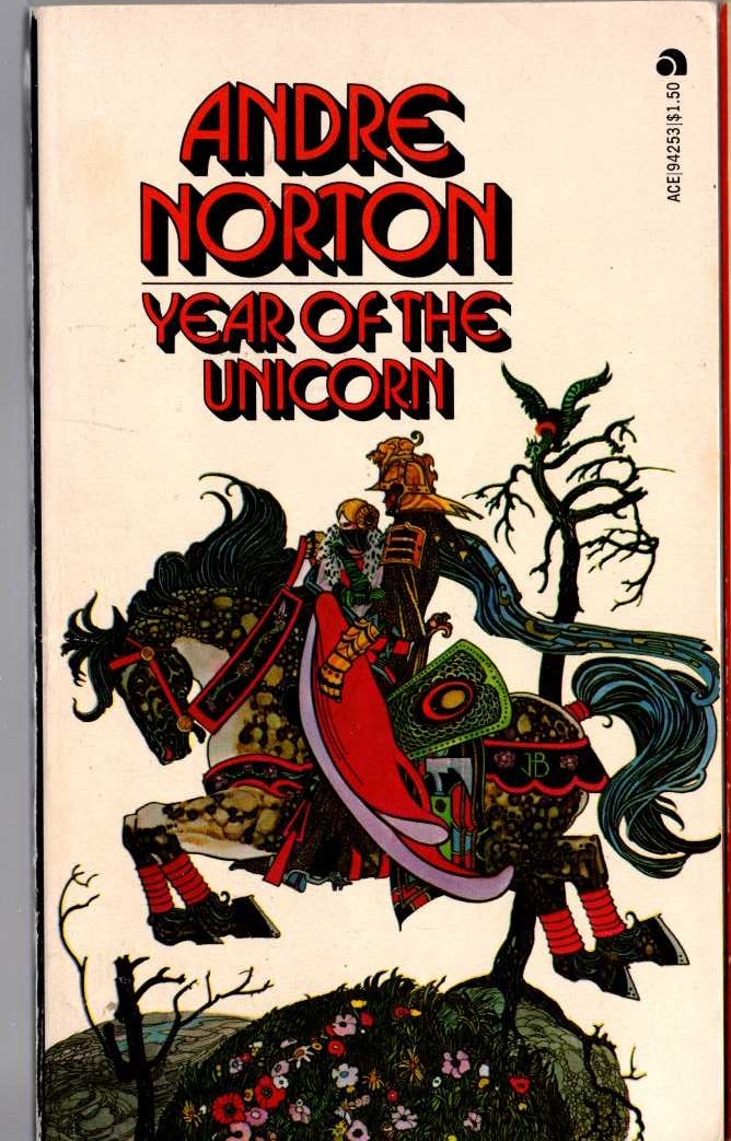 Andre Norton  YEAR OF THE UNICORN front book cover image