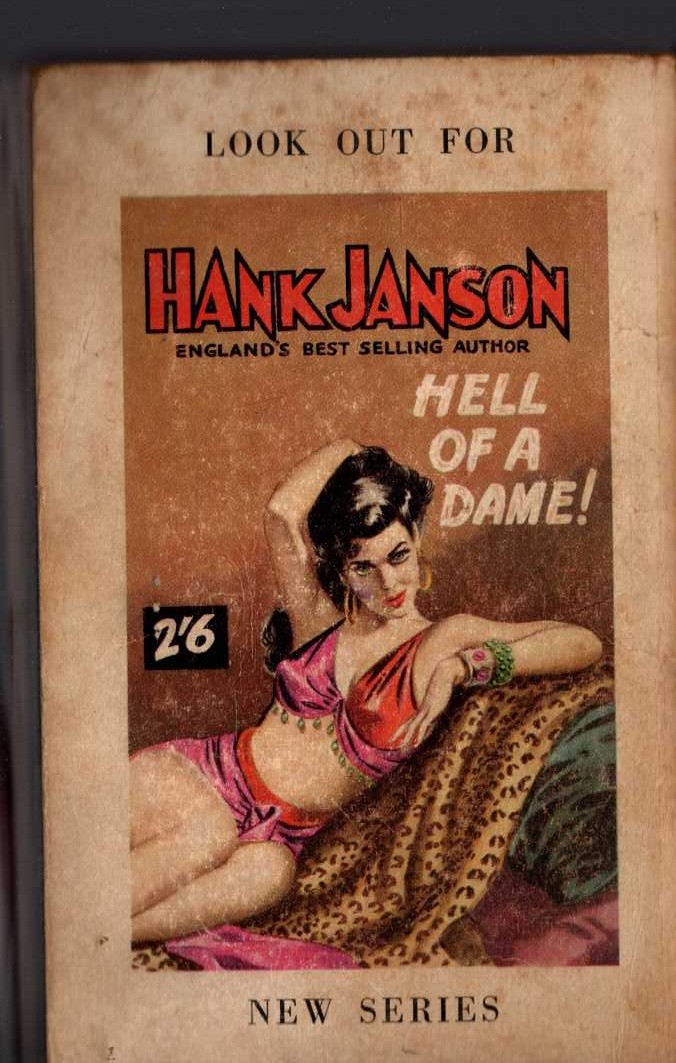 Hank Janson  THIS WICKED SEX magnified rear book cover image