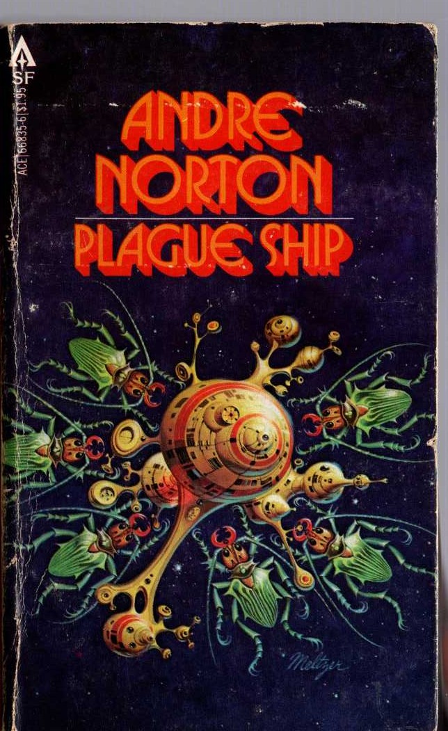 Andre Norton  PLAGUE SHIP front book cover image
