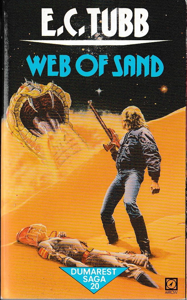 E.C. Tubb  WEB OF SAND front book cover image