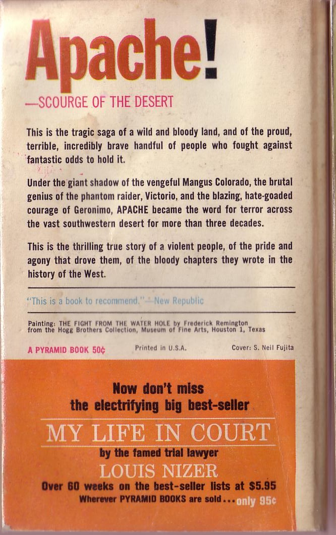 Andre Norton  DREAD COMPANION magnified rear book cover image