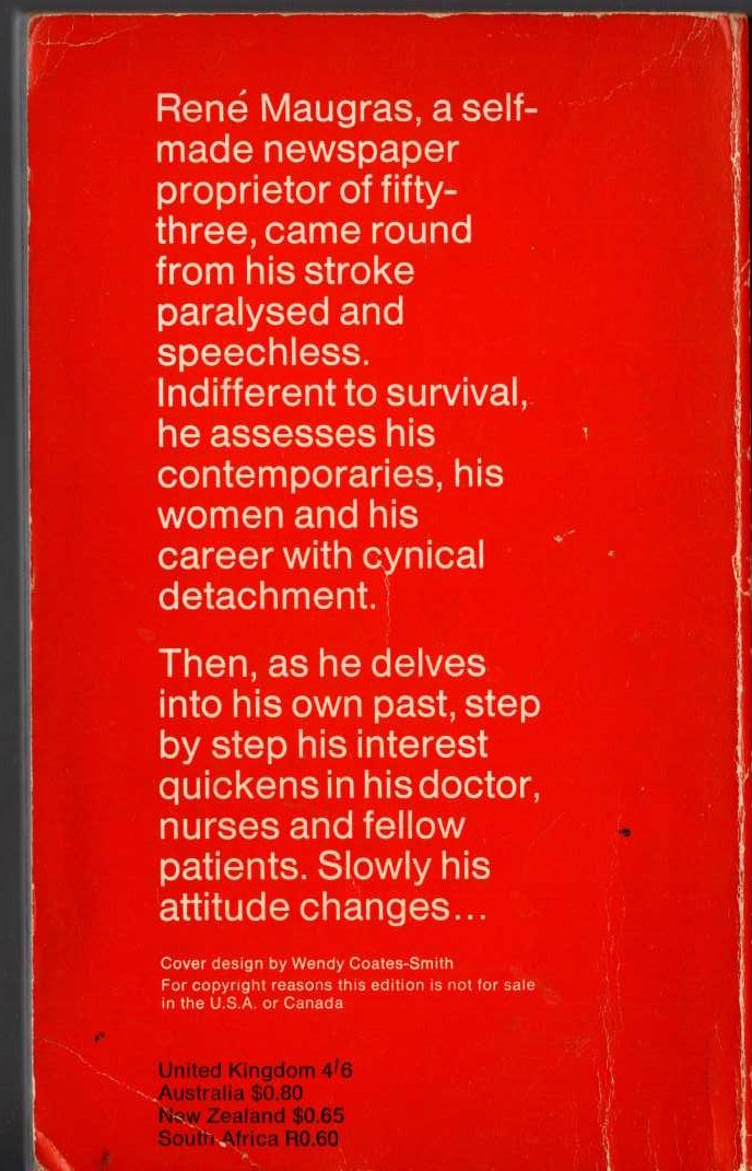 Georges Simenon  THE PATIENT magnified rear book cover image