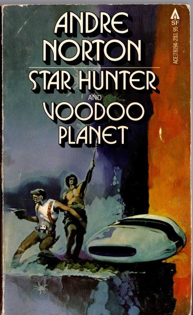 Andre Norton  STAR HUNTER and VOODOO PLANET front book cover image