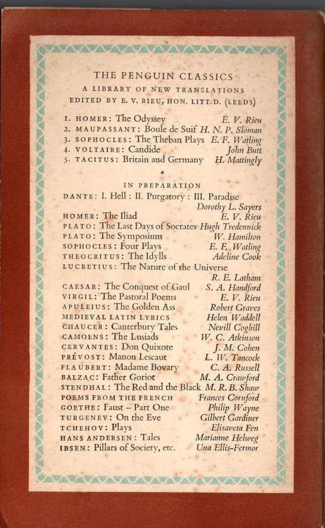 Xenophon   THE PERSIAN EXPEDITION magnified rear book cover image
