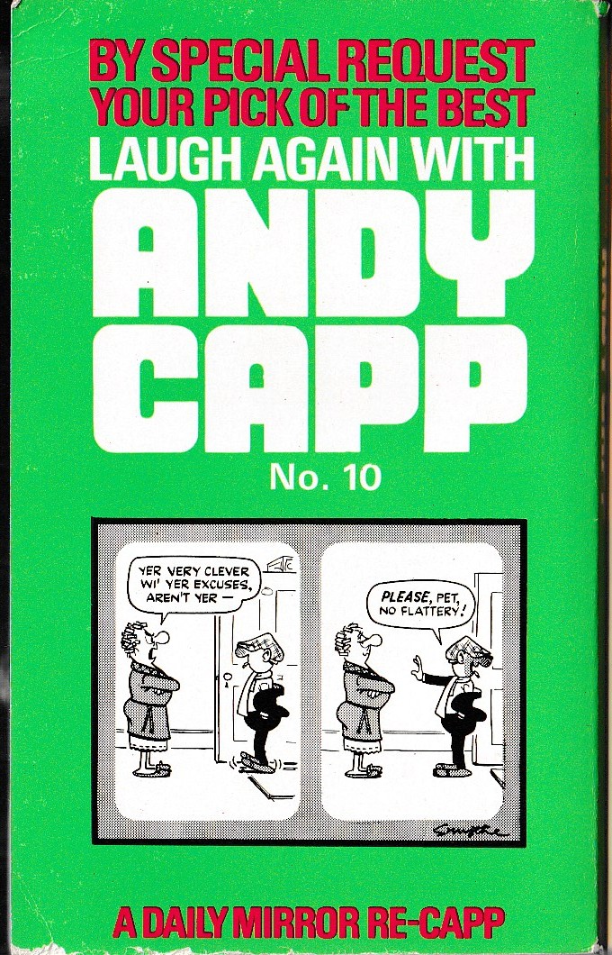 Reg Smythe  LAUGH AGAIN WITH ANDY CAPP No.10 magnified rear book cover image