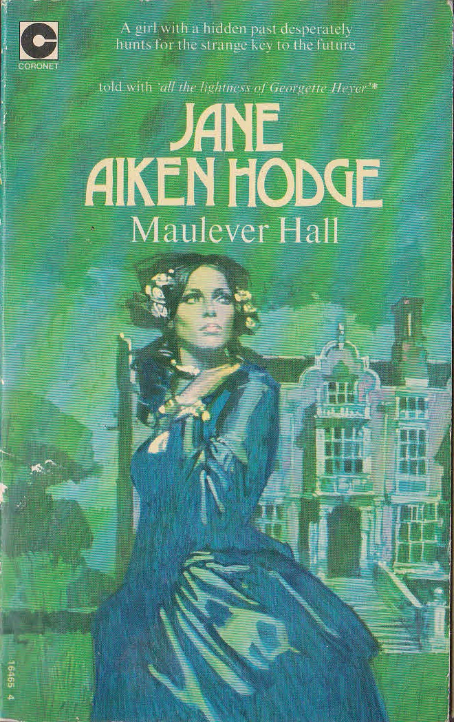 Jane Aiken Hodge  MAULEVER HALL front book cover image