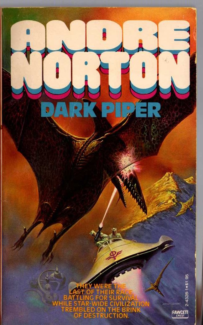 Andre Norton  DARK PIPER front book cover image