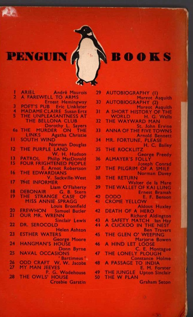 C.E. Montague  A HIND LET LOOSE magnified rear book cover image