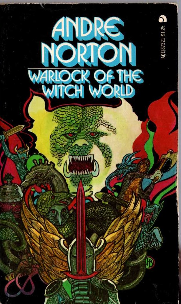 Andre Norton  WARLOCK OF THE WITCH WORLD front book cover image