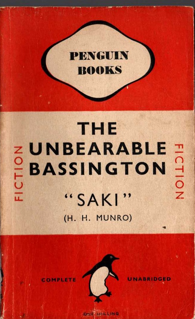 Saki   THE UNBEARABLE BASSINGTON front book cover image