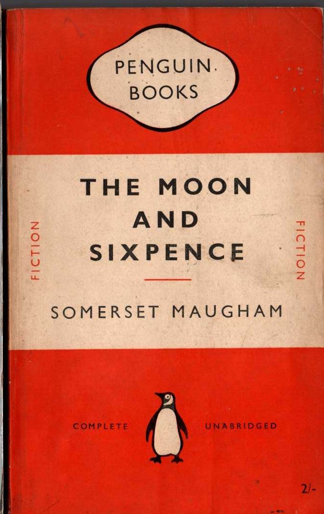 W.Somerset Maugham  THE MOON AND SIXPENCE front book cover image