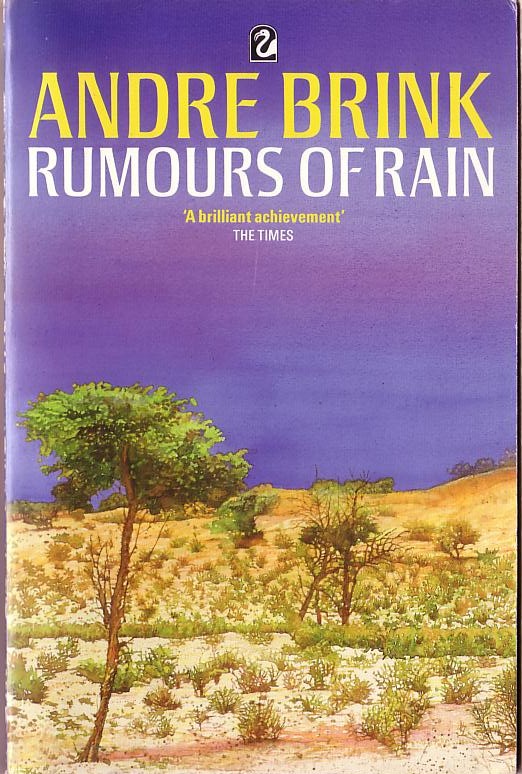 Andre Brink  RUMOURS OF RAIN front book cover image