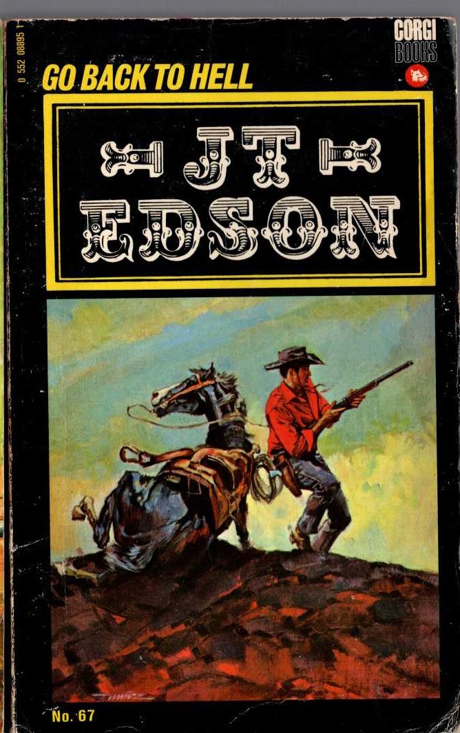J.T. Edson  GO BACK TO HELL front book cover image