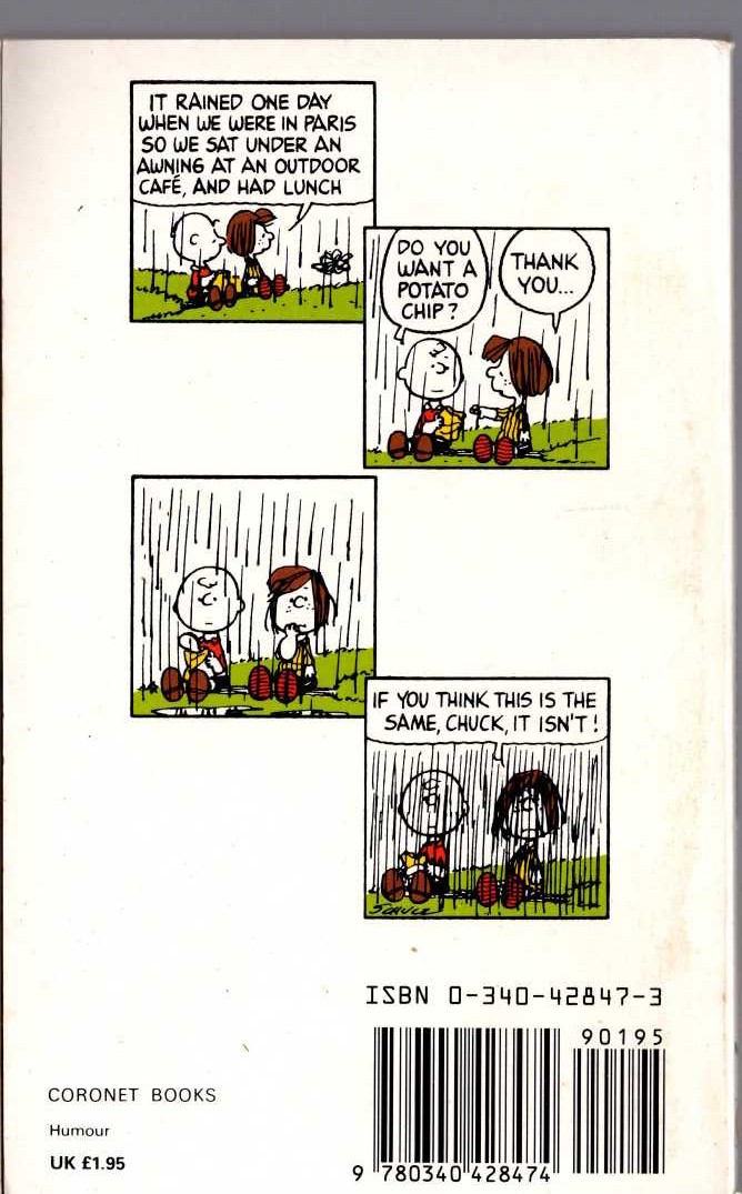 Charles M. Schulz  HOW ROMANTIC, CHARLIE BROWN magnified rear book cover image
