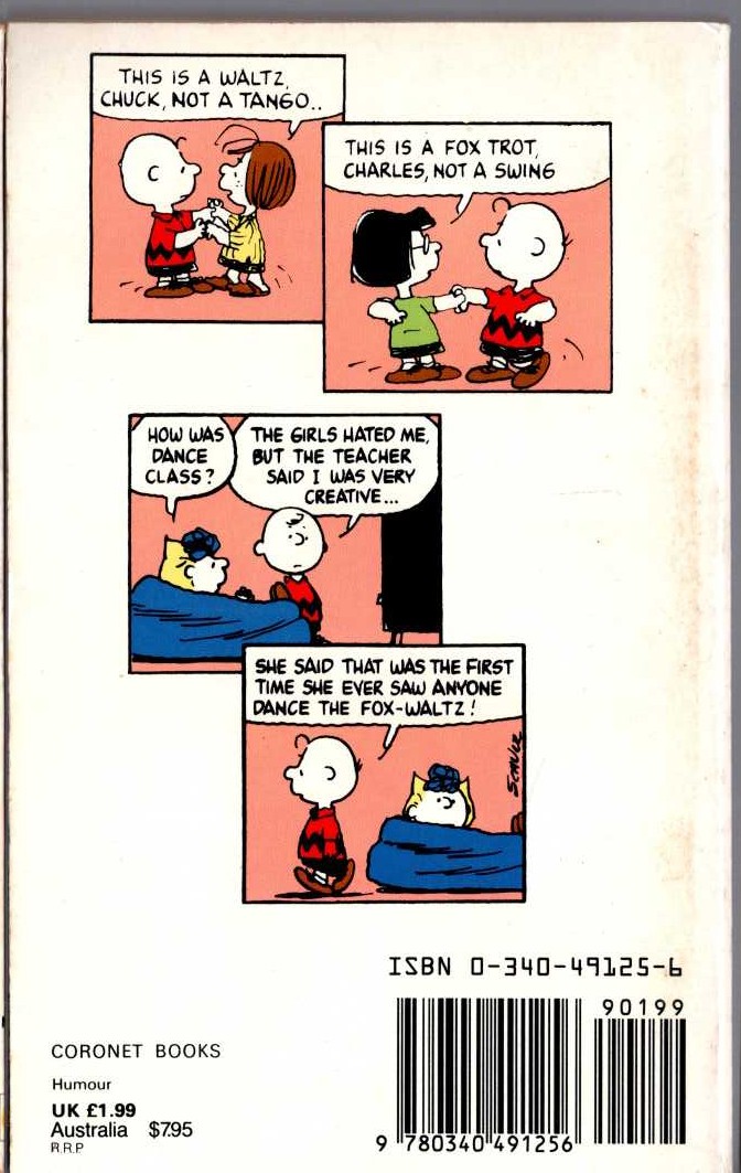 Charles M. Schulz  YOU'RE SUPPOSE TO LEAD, CHARLIE BRONW magnified rear book cover image