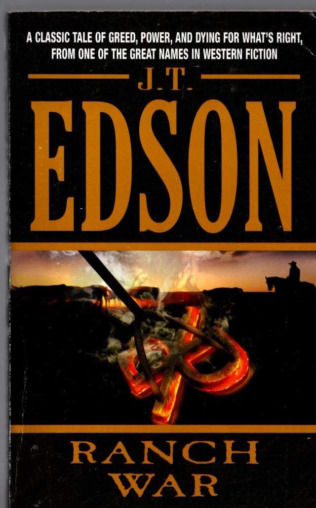 J.T. Edson  RANCH WAR front book cover image