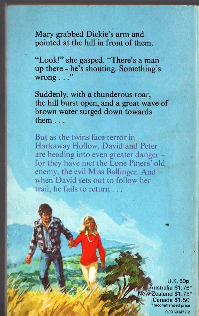Malcolm Saville  HOME TO WITCHEND magnified rear book cover image