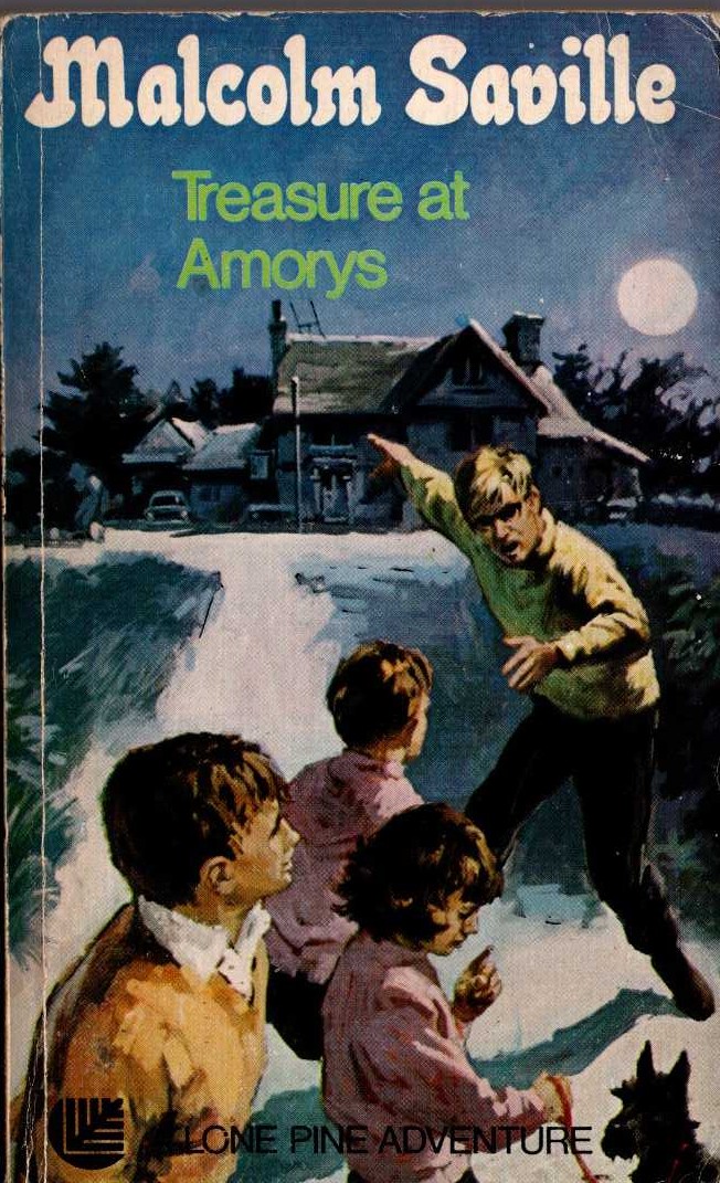 Malcolm Saville  TREASURE AT AMORYS front book cover image