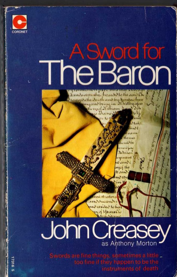 Anthony Morton  A SWORD THE THE BARON front book cover image