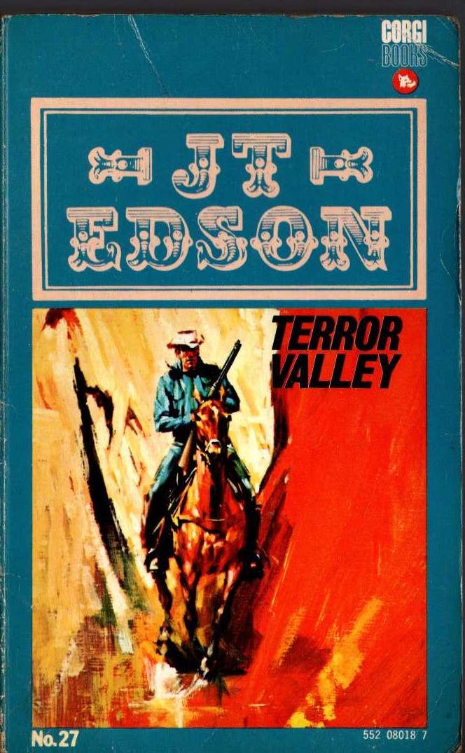 J.T. Edson  TERROR VALLEY front book cover image
