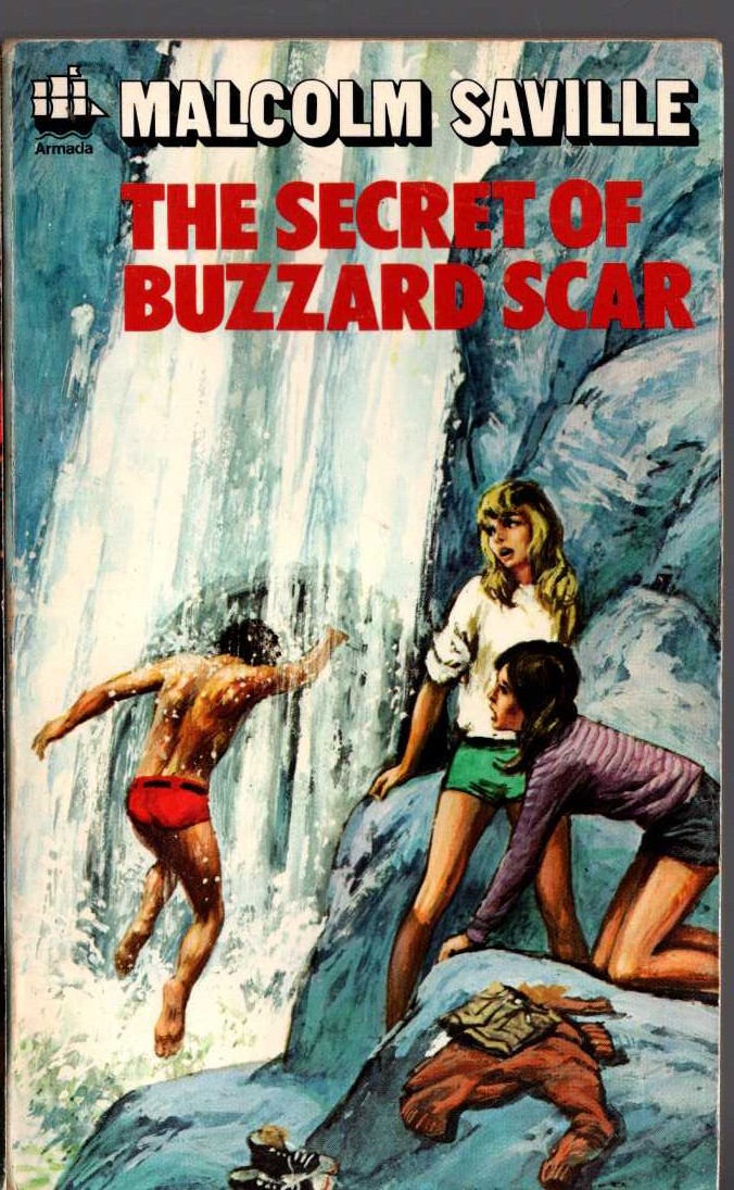 Malcolm Saville  THE SECRET OF BUZZARD SCAR front book cover image