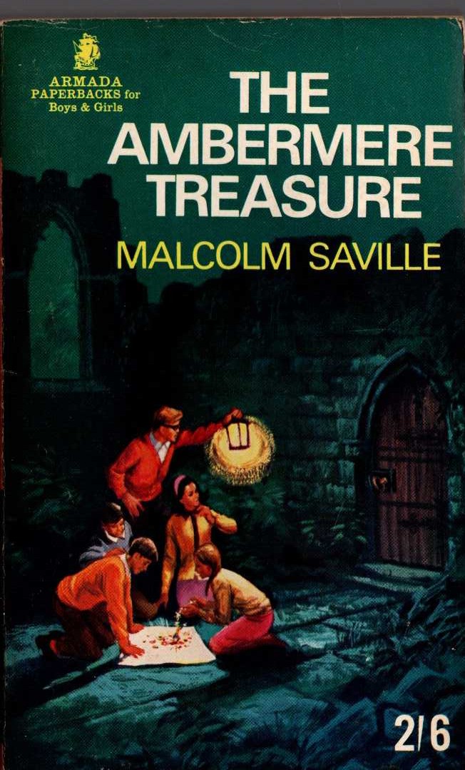 Malcolm Saville  THE AMBERMERE TREASURE front book cover image