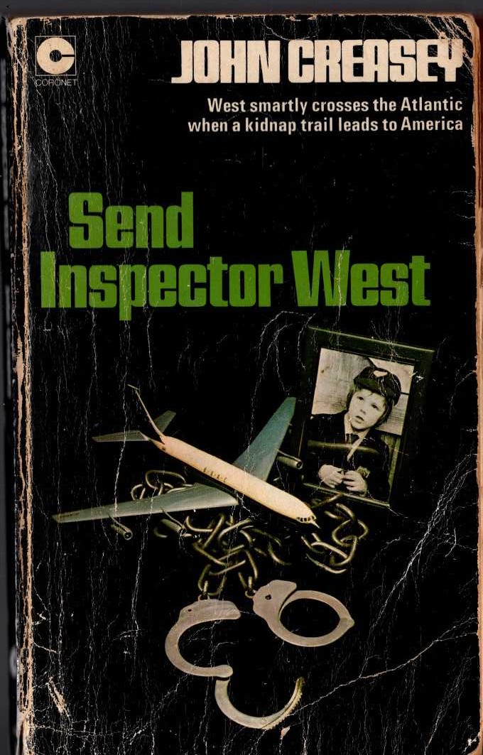 John Creasey  SEND INSPECTOR WEST front book cover image