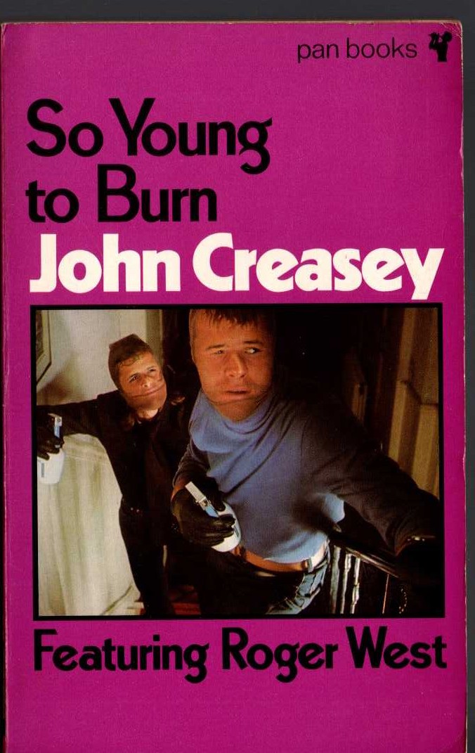 John Creasey  SO YOUNG TO BURN (Roger West) front book cover image