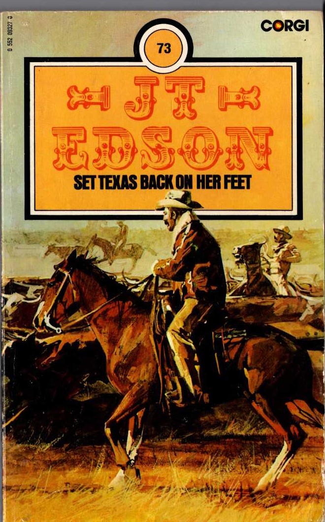 J.T. Edson  SET TEXAS BACK ON HER FEET front book cover image
