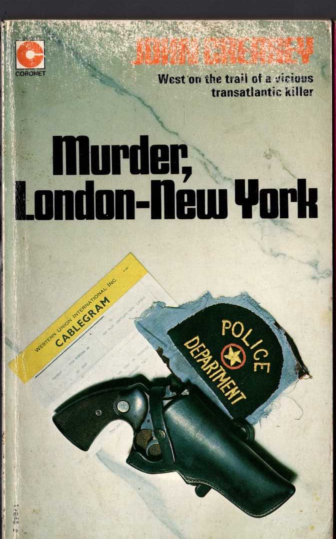 John Creasey  MURDER, LONDON - NEW YORK front book cover image