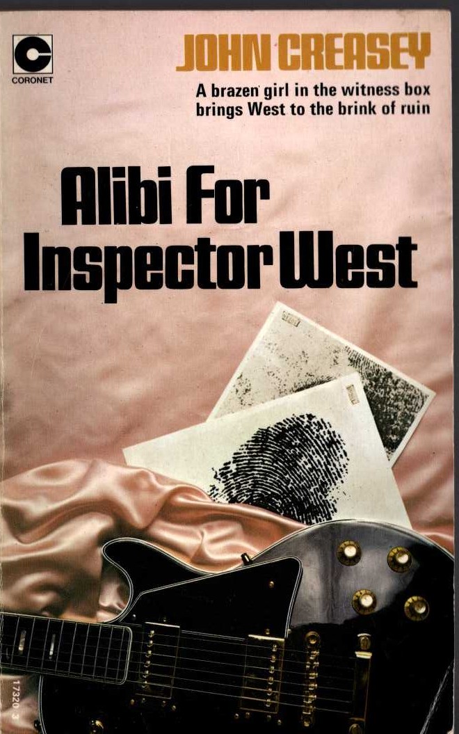 John Creasey  ALIBI FOR INSPECTOR WEST front book cover image