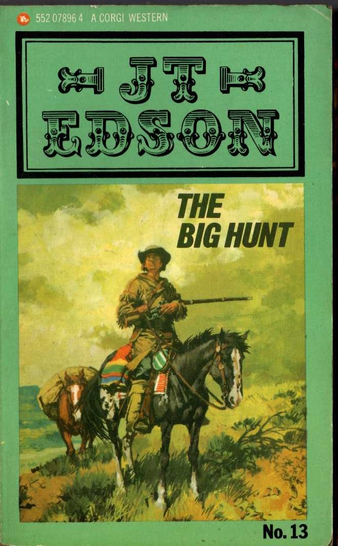 J.T. Edson  THE BIG HUNT front book cover image