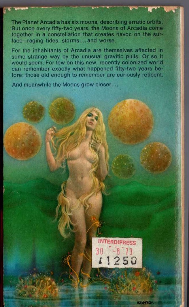 Michael Coney  SYZYGY magnified rear book cover image