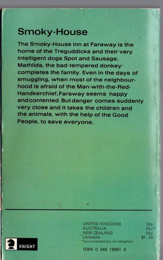 Elizabeth Goudge  SMOKY-HOUSE (Juvenile) magnified rear book cover image