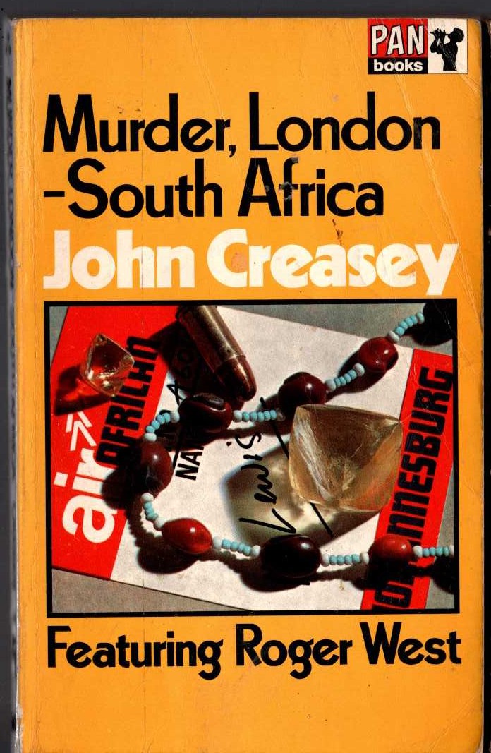 John Creasey  MURDER, LONDON - SOUTH AFRICA front book cover image